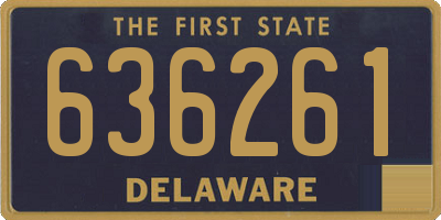 DE license plate 636261