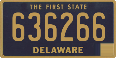 DE license plate 636266