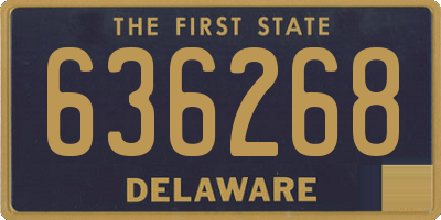 DE license plate 636268