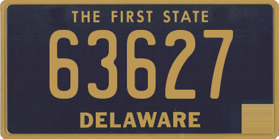 DE license plate 63627