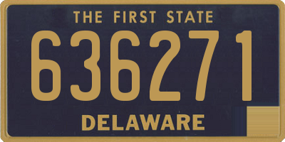 DE license plate 636271