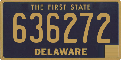 DE license plate 636272