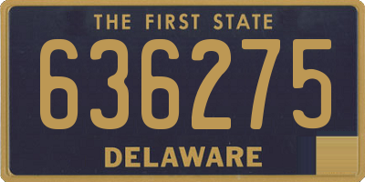 DE license plate 636275