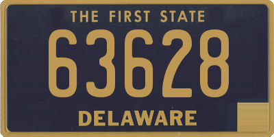 DE license plate 63628