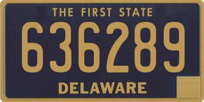 DE license plate 636289