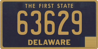 DE license plate 63629