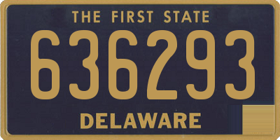 DE license plate 636293