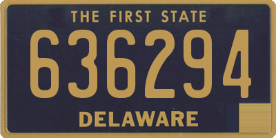 DE license plate 636294