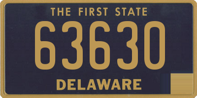 DE license plate 63630