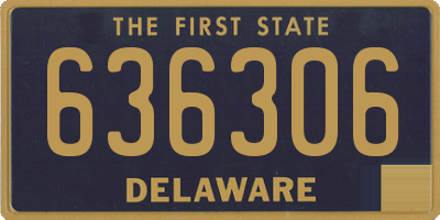 DE license plate 636306