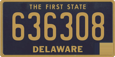 DE license plate 636308