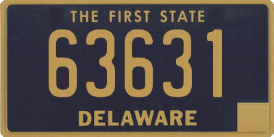 DE license plate 63631