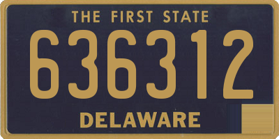 DE license plate 636312