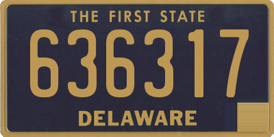 DE license plate 636317