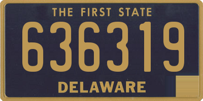 DE license plate 636319