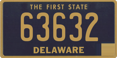 DE license plate 63632