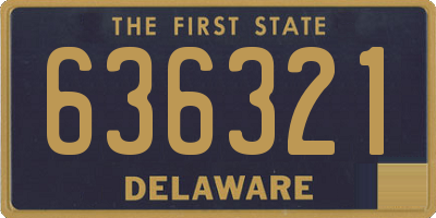 DE license plate 636321