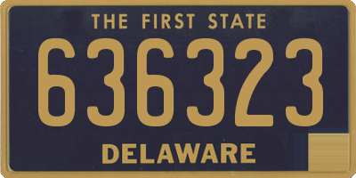 DE license plate 636323