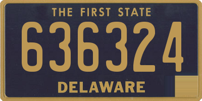 DE license plate 636324