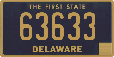 DE license plate 63633