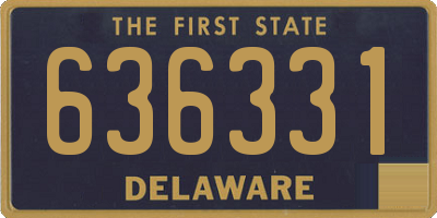 DE license plate 636331