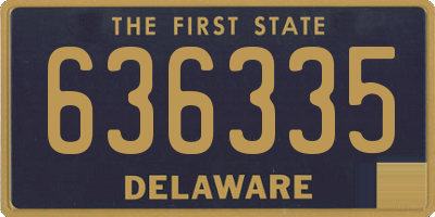 DE license plate 636335