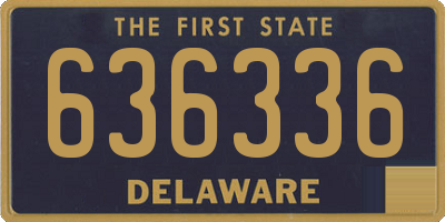DE license plate 636336