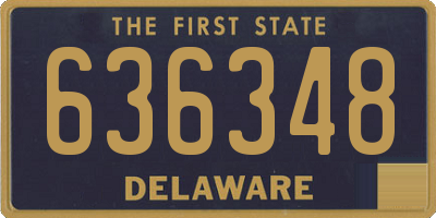 DE license plate 636348