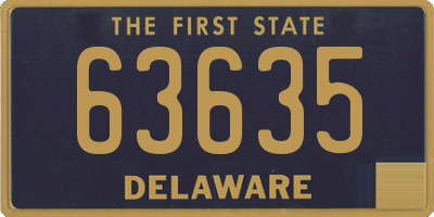 DE license plate 63635