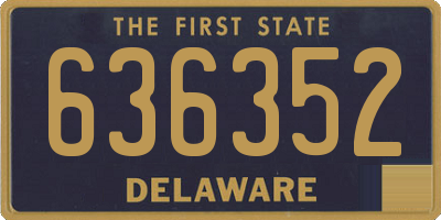 DE license plate 636352