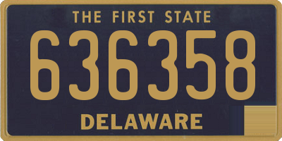 DE license plate 636358