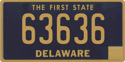 DE license plate 63636