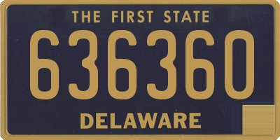 DE license plate 636360