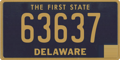 DE license plate 63637