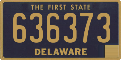 DE license plate 636373