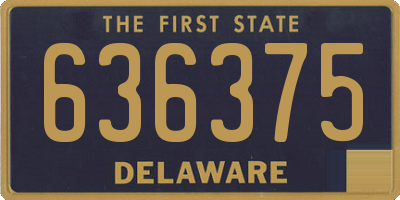 DE license plate 636375