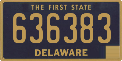 DE license plate 636383