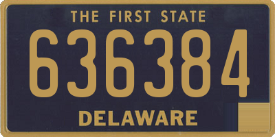 DE license plate 636384