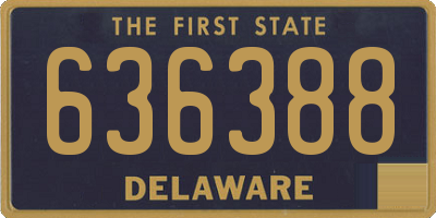 DE license plate 636388