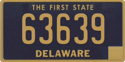 DE license plate 63639