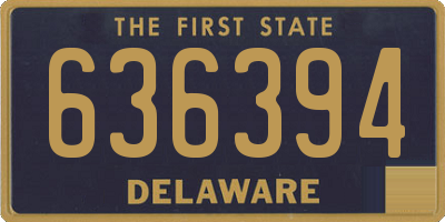 DE license plate 636394
