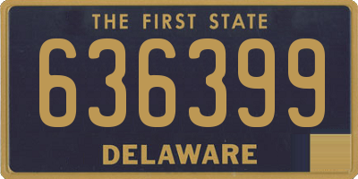 DE license plate 636399