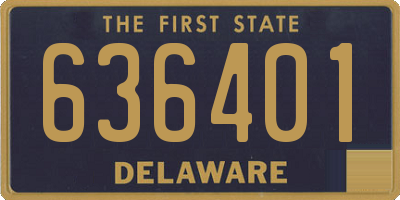 DE license plate 636401