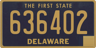DE license plate 636402