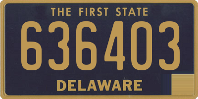 DE license plate 636403