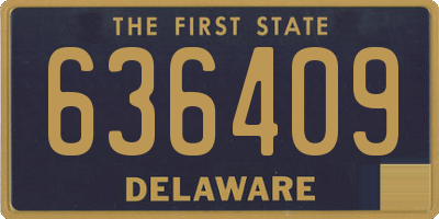 DE license plate 636409