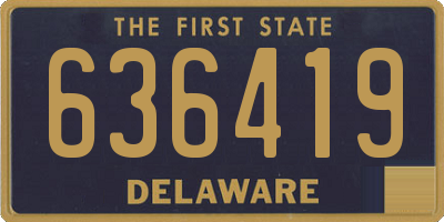 DE license plate 636419