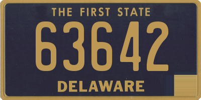 DE license plate 63642