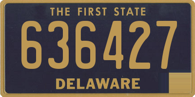 DE license plate 636427
