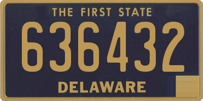DE license plate 636432